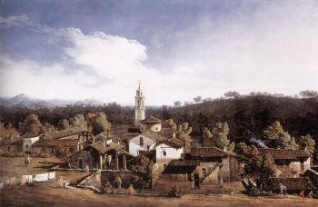 貝爾納多 貝洛托 View of Gazzada near Varese